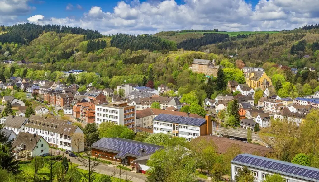 View of Schleiden, Germany
